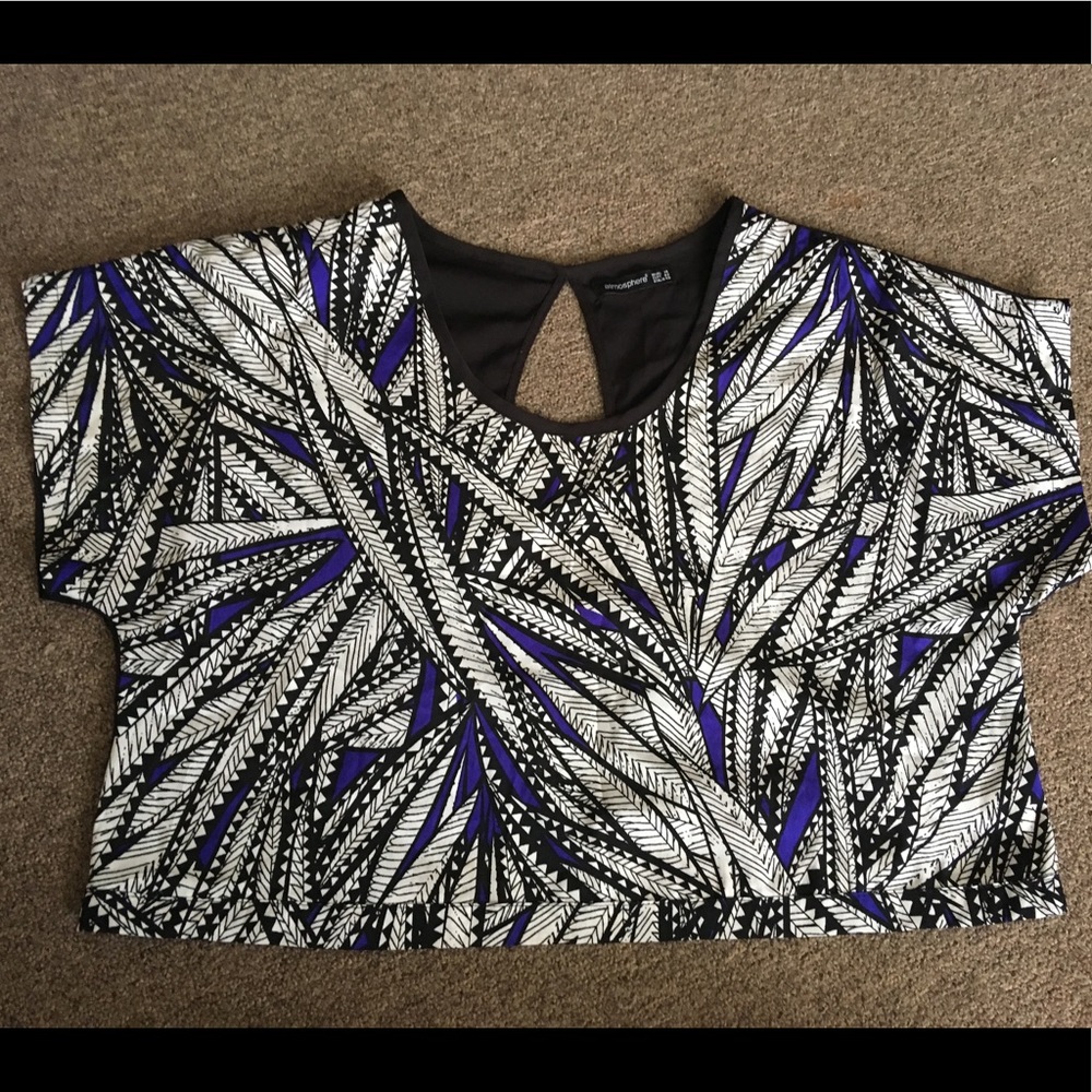 Ankara palm crop top Primark festival batik zara